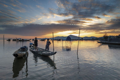 Morning of lap an lagoon,hue