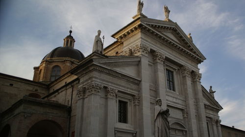 Low angle view of historic building against sky