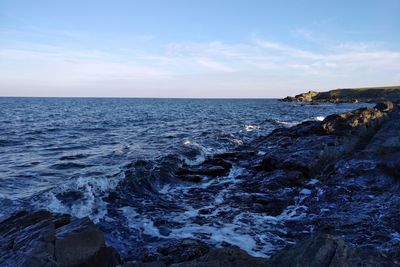 Scenic view of sea against sky