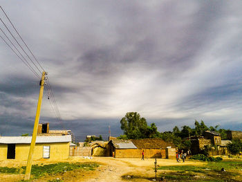 Houses against sky