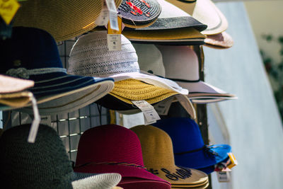 Rear view of woman wearing hat