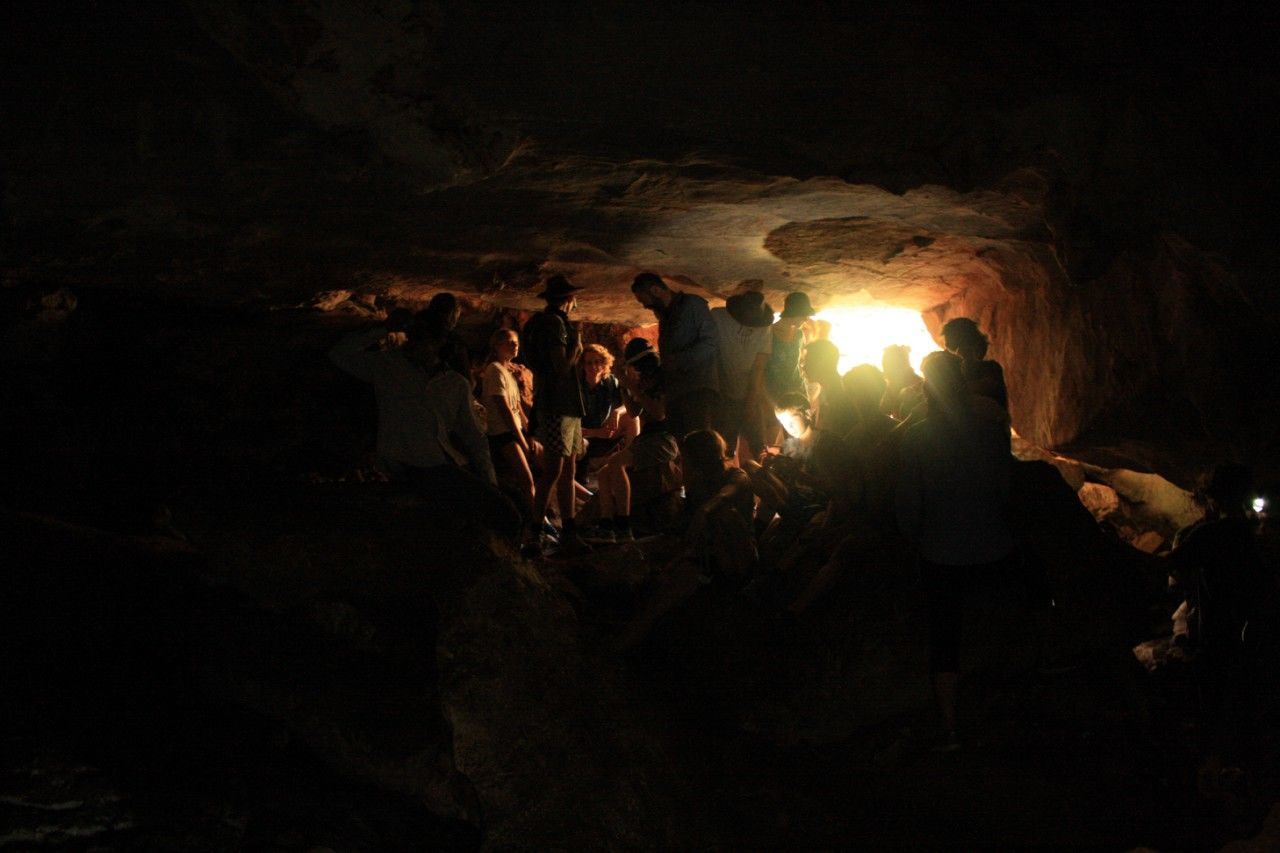 PEOPLE IN TUNNEL