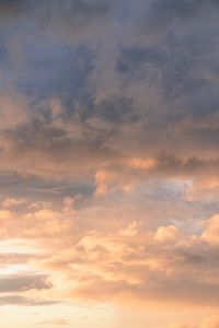 Low angle view of sky at sunset