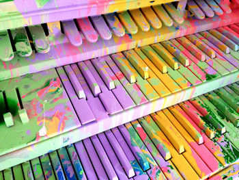 Full frame shot of colorful objects