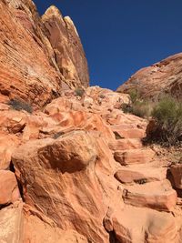 Rock formations in a desert