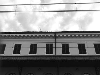 Low angle view of building against sky