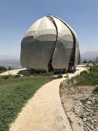 View of landscape against clear sky