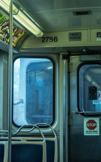 Interior of train