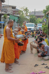 Group of people on the ground