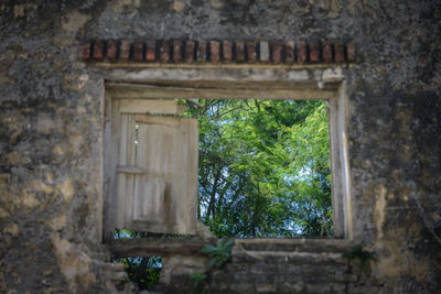 Low angle view of old building