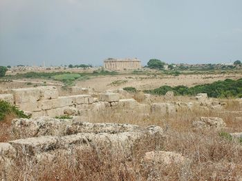 View of old ruins