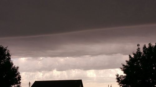 Low angle view of cloudy sky