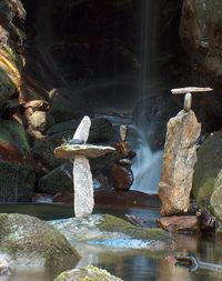 Rocks in water