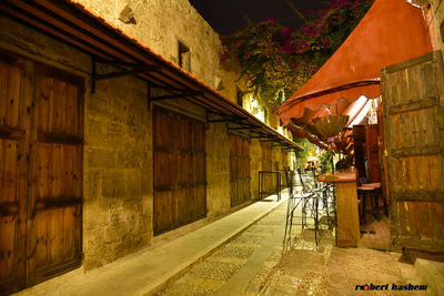 View of building at night