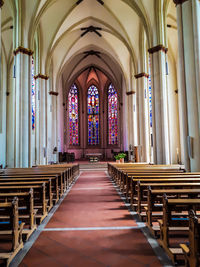 View of church interior