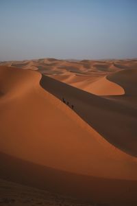 Scenic view of desert against sky