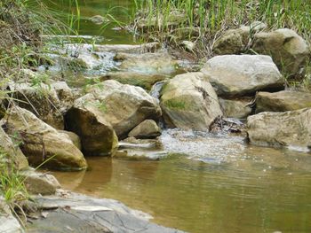 River amidst rocks