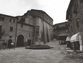 View of old building in city