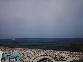 Scenic view of sea against sky