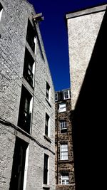 Low angle view of old building against sky