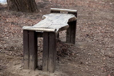 Old wooden bench