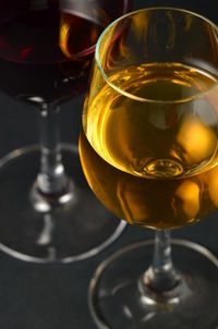 Close-up of wine glass