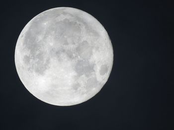 Close-up of moon against sky at night