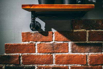 Close-up of brick wall