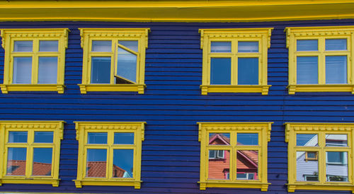 Full frame shot of yellow building