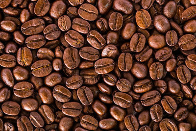 Full frame shot of coffee beans