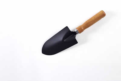 High angle view of pen against white background