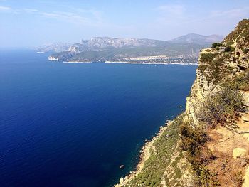 Scenic view of sea against sky