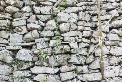 Full frame shot of stone wall