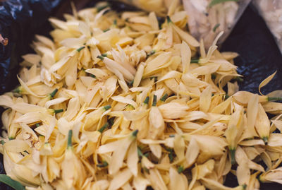 High angle view of vegetables for sale