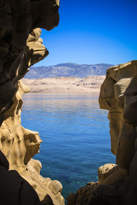 Rock formations at seaside