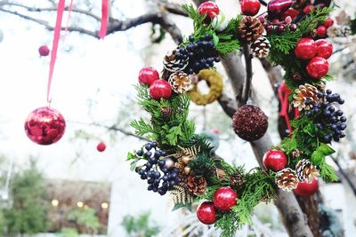 Close-up of christmas decoration