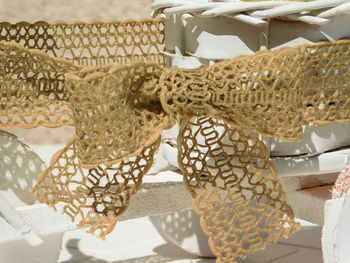 Close up of fabric