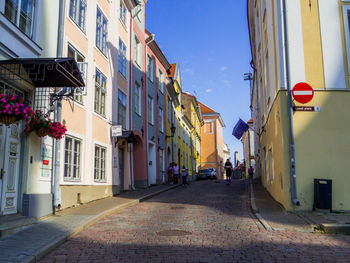 Street amidst buildings in city