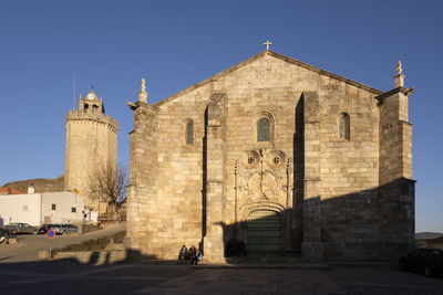 View of historic building against clear sky