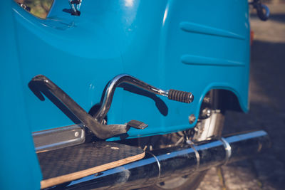 High angle view of faucet