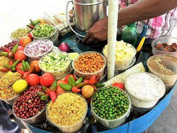 Full frame shot of vegetables for sale in market