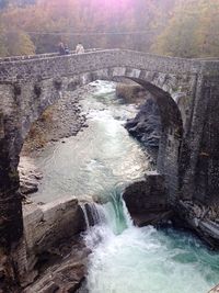 River flowing through rocks