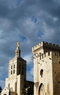 Low angle view of historic building against sky