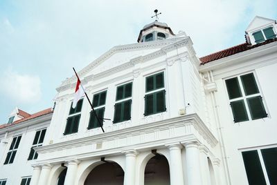 Low angle view of building against sky