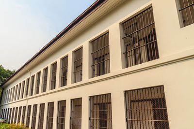 Low angle view of buildings against sky