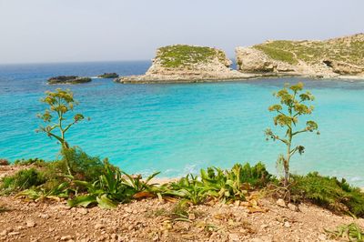 Scenic view of sea against sky