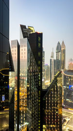 Buildings in city against sky dubai