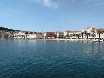 View of buildings at waterfront