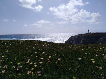 Scenic view of sea against sky