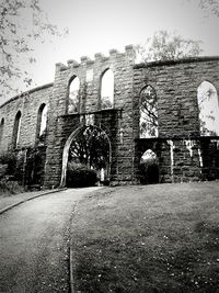 Low angle view of old building